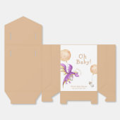 バルーンフェアリードラゴンボトルベビーシャワーありがとう フェイバーボックス (見開き)