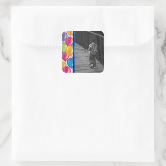 バルーンフォトシールテンプレート スクエアシール (バッグ)