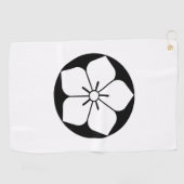 バルーンフラワーインライスケーキゴルフタオル ゴルフタオル (横)