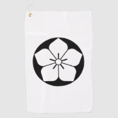 バルーンフラワーインライスケーキゴルフタオル ゴルフタオル (正面)