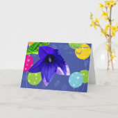 バルーンフラワー新生児ボーイおめでとうカード カード (黄色い花)