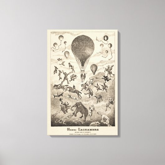 バルーンフランスのメーカー用広告 キャンバスプリント (正面)