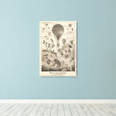 バルーンフランスのメーカー用広告 キャンバスプリント (インサイチュ (ウッドフロア))