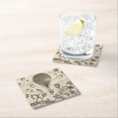 バルーンフランスのメーカー用広告 スクエアペーパーコースター (インサイチュ)