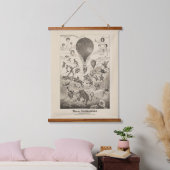 バルーンフランスのメーカー用広告 吊り下げ型タペストリー (寝室)