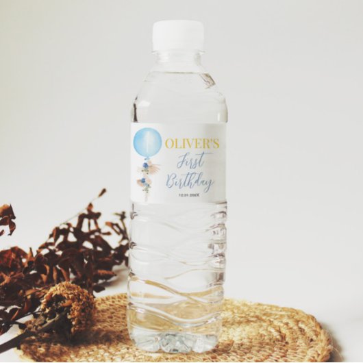 バルーンフローラボーイウォーターボトルラベル ペットボトルラベル