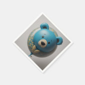 バルーンブルーベア スタンダードカクテルナプキン (角)