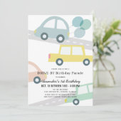 バルーンブルーボーイドライブバイ誕生日車 招待状 (スタンド正面)
