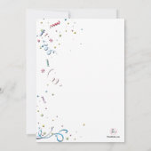 バルーンブーケサプライズパーティの招待状 招待状 (裏面)