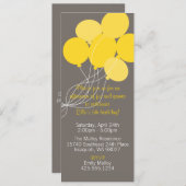 バルーンブーケパーティの招待状 招待状 (正面/裏面)