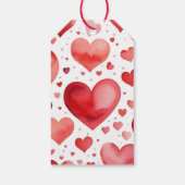 バルーンブーケ赤とピンクのハート ギフトタグ (裏面)