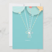 バルーンブーケ2招待状 招待状 (裏面)