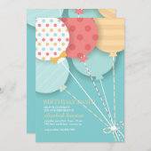 バルーンブーケ2招待状 招待状 (正面/裏面)