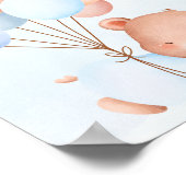 バルーンベア男の子または女の子のジェンダーが投票ポスターを明らかにする ポスター (角)