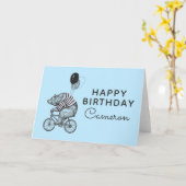 バルーンベア |名前の追加 カード (黄色い花)