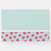 バルーンベイビーシャワーを持ったかわいいバニー ゲストブック (裏面)