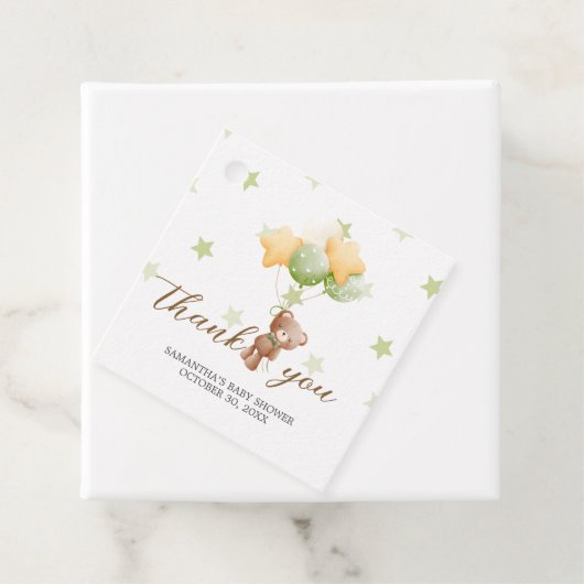 バルーンベイビーシャワースクエアを待つことができる フェイバータグ (インサイチュ)