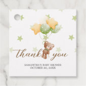 バルーンベイビーシャワースクエアを待つことができる フェイバータグ (正面)