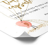 バルーンベイビーシャワー水彩時間カプセル ポスター (角)