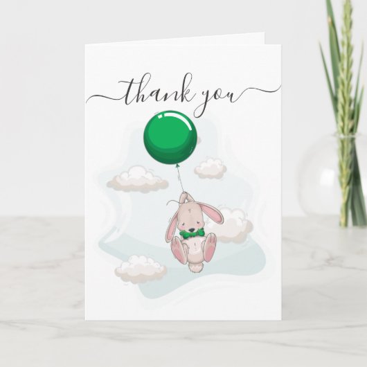バルーンベビーシャワーサンキューカード カード (正面)