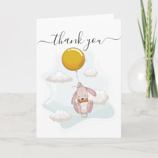 バルーンベビーシャワーサンキューカード カード (正面)