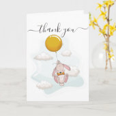 バルーンベビーシャワーサンキューカード カード (黄色い花)