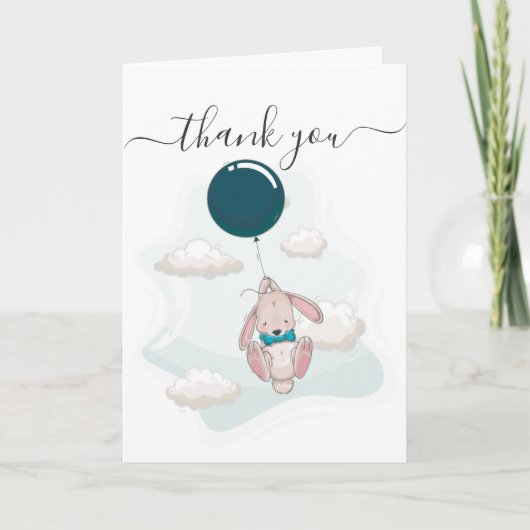 バルーンベビーシャワーサンキューカード カード (正面)