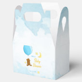 バルーンベビーシャワー付きテディベア フェイバーボックス (オープン)