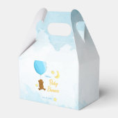 バルーンベビーシャワー付きテディベア フェイバーボックス (正面サイド)