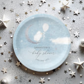 バルーンベビーシャワー付き可愛い小羊 ペーパープレート