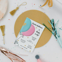 バルーンベビーシャワー招待状