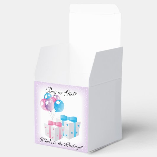 バルーンベビー性別によるパーティの好意ボックスの表示 フェイバーボックス (オープン)