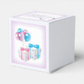 バルーンベビー性別によるパーティの好意ボックスの表示 フェイバーボックス (裏面サイド)