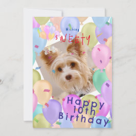 バルーンペットパステル写真 シーズンカード