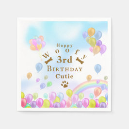 バルーンペット犬 スタンダードカクテルナプキン