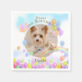 バルーンペット犬 スタンダードカクテルナプキン