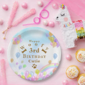 バルーンペット犬 ペーパープレート (パーティー)