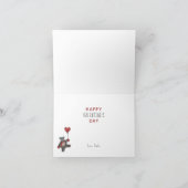 バルーンホリデイ付きバレンタインベア – yラッキーベア シーズンカード (内部)