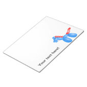 バルーンホースのメモ帳 ノートパッド (アングル)