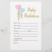 バルーンボーイまたはガールジェンダーがベビー予測を明らかにする (正面)