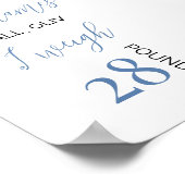 バルーンボーイファースト誕生日マイルストーン記号 ポスター (角)