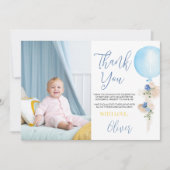 バルーンボーイフォトサンキューカード サンキューカード (正面)