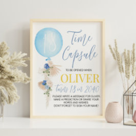 バルーンボーイ誕生日タイムカプセル記号 ポスター