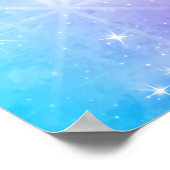 バルーンポスター付き美しい一角獣ウェルカムサイン ポスター (角)