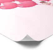 バルーンポスター、ブライダルシャワー、ベビーシャワーに署名 ポスター (角)