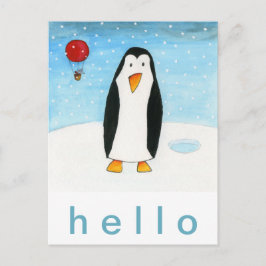 バルーンマウスとペンギン ポストカード