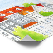 バルーンマウスと屋根のポスター ポスター (角)