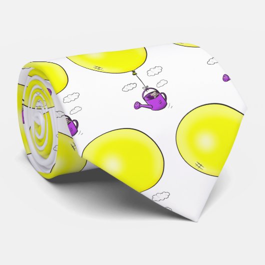 バルーンマンガで散水缶のかわいいマウス ネクタイ (ロール)