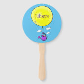バルーンマンガで散水缶のかわいいマウス ハンドファン (裏面)