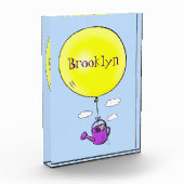 バルーンマンガで散水缶のかわいいマウス フォトブロック (左)